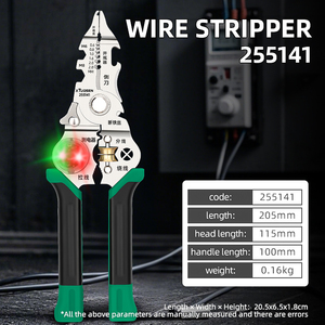 Dénudeurs de fils multifonctionnels pour électriciens, coupe-fils à bec effilé en acier inoxydable, OEM, prix bas - Product Image 2