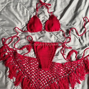 Traje de Baño de Dos Piezas de Lujo con Estampado Sólido de Secado Rápido, Spandex/Poliéster, con Tirantes en V y Un Hombro Descubierto para Mujer - Product Image 2