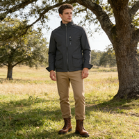 Blouson Bomber Homme Haute Qualité Imperméable Coupe-Vent Épais Col Montant Personnalisable Impression Frontale Tissu Non Tissé