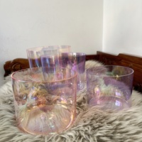 Bol chantant en cristal REMA, quartz, articles spirituels, vente en gros, ensemble de bols chantants, produits sonores spirituels