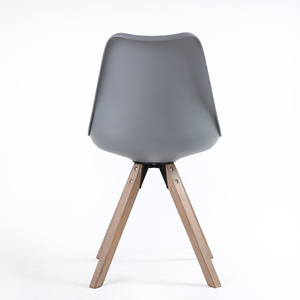 Personalizado Anji Kaseihomeland de madera de <span class=keywords><strong>roble</strong></span> pie negro de cuero <span class=keywords><strong>gris</strong></span> Pp de madera marrón café Popular sillas - Product Image 1