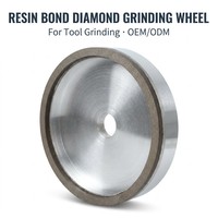 Disques abrasifs de roue de polissage de carbure de tungstène 6A2 lien de résine de meule de tasse de diamant pour l'ébavurage en aluminium