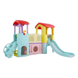 Casa de Juegos Infantil de Alta Calidad para Jardín de Niños, Pequeño Parque Infantil Interior de Plástico con Tobogán - Product Image 3