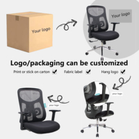 Chaise de bureau ergonomique à dossier mi-haut en cuir PU pivotante en acier inoxydable pour visiteurs - Vente en gros