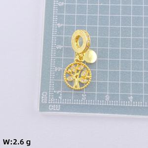 केडी पैन 18k सोने की प्लेटेड तांबे जिरकॉन एफिल टावर जीवन ट्री दिल महिला गहने बनाने के लिए आकर्षण और आकर्षण - Product Image 6