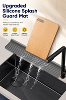 Tapis de drainage en silicone pour évier de cuisine, plateau de rangement pour comptoir
