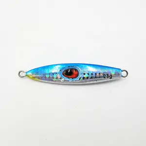 LF191-LEAD FISH 28g/40g/60g/80g Customized Fishing Lure 3d Fishing Eyes Lead Jig Saltwater Fishing Lure High Speed Wahoo Lures