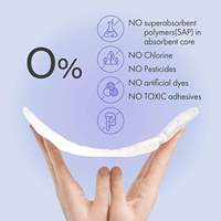 Serviettes hygiéniques en coton biologique avec inserts jetables multi-tailles pour la vente en gros et les marques privées
