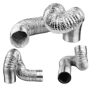 HVAC flex duct air intake pipe telescopic for cooling air fresh system vent air conditioner