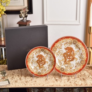 Dragon Pattern Gold Inlay High Grade Luxury European Style <b>6</b>-Piece Ceramic Bone China Dinner <b>Set</b> Cup Kit Modern Design - Product Image 5