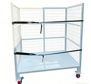 Carrello Logistico <span class=keywords><strong>a</strong></span> Rete con Finitura in Acciaio Zincato <span class=keywords><strong>per</strong></span> Massima Resistenza e Sicurezza del Carico - Product Image 3