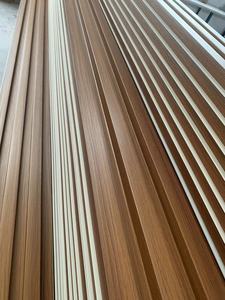 Panneau mural cannelé WPC moderne, ignifuge, insonorisé, écologique, facile à installer, revêtement en chêne, imperméable, usage domestique, commercial, hôtel - Product Image 4