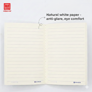 Cahier de composition Oringa relié cousu avec fil imprimé, 80 pages, papier ligné 70 g/m², relié en carton pour promotion - Product Image 4