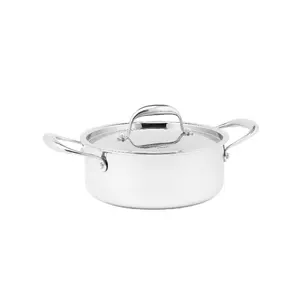 Casseroles en acier inoxydable, 3plis de haute qualité ODM en acier inoxydable, ustensiles de cuisine pour casseroles, marmite à soupe et couvercle, offre spéciale