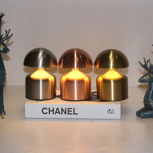 Thanh ánh sáng đèn nhà Hàng Hiện Đại Bắc Âu Retro đồng vàng nấm đầu bảng ánh sáng cạnh giường ngủ kim loại bàn đèn bàn - Product Image 3