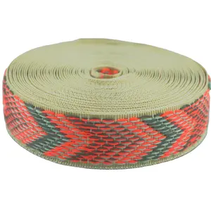 Factory Wholesale Jacquard Strap Webbing Ethnic Jacquard Ribbon Trim For Garment Pet Collar Decoration