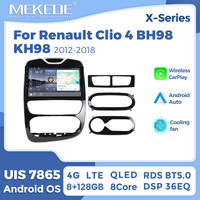 MEKEDE X10 X20 X30 X40 UIS7865 8+128G QLED AKM DSP CarPlay sans fil Android Auto pour Renault Clio 4 BH98 KH98 2012-2018