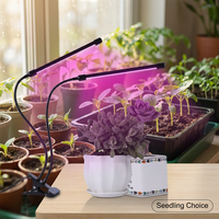 Lámparas de Cultivo Joystar de 2 Cabezales para Plantas de Interior, Lámpara LED de Cultivo con Temporizador, para Germinación y Floración, Venta al Por Mayor, OEM