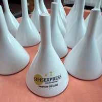 Dispositivo Cerámico para Probar Fragancias de Perfume, Vaso Cerámico para Oler Perfume, Aromas Duraderos, Embudo para Oler Perfume