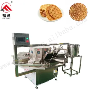 高品质比萨设备Stroopwafel制造机生产线华夫饼锥机