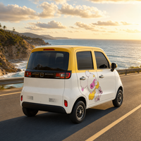 Voiture électrique à 4 roues pour adultes, mini véhicule électrique pour les trajets en ville, prix abordable avec climatisation et charge rapide
