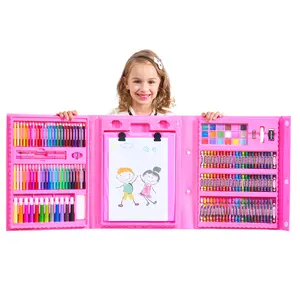 208 pcs set children stationery sets best gift for children super mega coloring art set