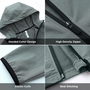 2025 <b>Running</b> Men Full Zipper Cycling <b>Jacket</b> <b>Lightweight</b> Gym Quick Dry Breathable Zipper Pocket Men <b>Jackets</b> - Product Image 5