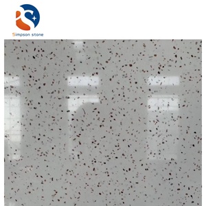 Cristal Artificial chino, punto <span class=keywords><strong>blanco</strong></span> y rojo de <span class=keywords><strong>cuarzo</strong></span> para la parte superior de la <span class=keywords><strong>cocina</strong></span>, pared, suelo, <span class=keywords><strong>precio</strong></span> barato - Product Image 1