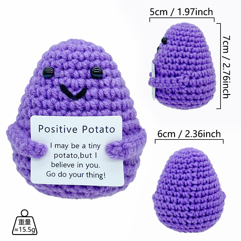 Patata sonriente púrpura de la boca (tarjeta de P)