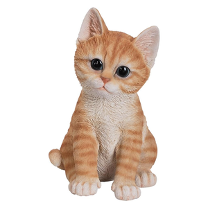 รูปปั้นแมวแม่ลูกเหมือนจริง รูปปั้นแมวน่ารักสำหรับตกแต่งสวน - Product Image 4