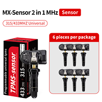 Capteur TPMS en caoutchouc noir, outils de réparation de pneus, capteur de pression des pneus programmable Maxi-TPMS MX-Sensor