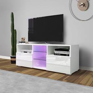 Dernière conception salon meubles armoires tv <span class=keywords><strong>console</strong></span> stand moderne à haute brillance blanc TV stand avec LED atmosphère lumière - Product Image 3