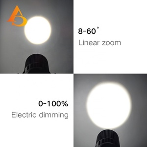 Proyector LED para Exteriores AICPOSE IP65, Resistente al Agua, con Zoom de 200W, Control DMX512, Ángulo de Zoom de 8-60°, para Iluminación de Escenarios y Parques Temáticos - Product Image 6