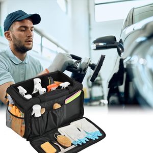 Free sample Items for Cleaning Handle-equipped Cleaning Product <b>Rolling</b> Organizer Bag for Housekeeping and Car Wash - Product Image 4