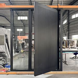 Portes pivotantes d'entrée en acier inoxydable aluminium de sécurité anti-effraction intérieur extérieur de style moderne <span class=keywords><strong>Prix</strong></span> de la <span class=keywords><strong>porte</strong></span> <span class=keywords><strong>blindée</strong></span> - Product Image 1