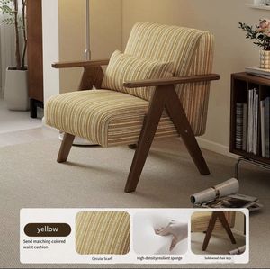 <span class=keywords><strong>Fauteuil</strong></span> d'appoint <span class=keywords><strong>vintage</strong></span> en bois massif de style mid-century, rembourré, pour salon, balcon ou bureau de lecture - Product Image 3