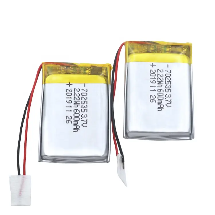 Baterai Polimer Lithium Li Ion 702535 600Mah 3.7V Murah Kualitas Tinggi