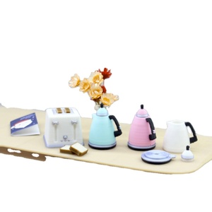Miniature de maison de poupée : Jouet alimentaire, simulation de <span class=keywords><strong>pain</strong></span> grillé, mini-machine à <span class=keywords><strong>pain</strong></span>, <span class=keywords><strong>bouilloire</strong></span>, accessoires BJD - Product Image 6