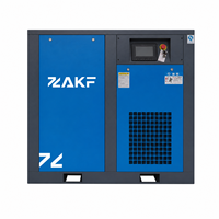 Compresor de Aire de Tornillo Eléctrico Industrial de Dos Etapas ZAKF de 30 HP, 8 bar, 10 bar, PM VSD, Compresor de Aire Inyectado con Aceite