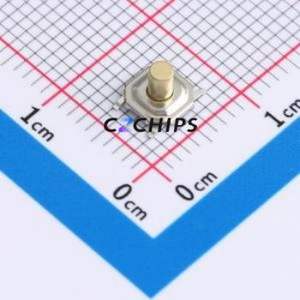 TS011-TBW1FH4.0 Tactile Switch SMD-4P,5.1x5.1mm Switch Single Pole Single Throw Round Button 2.5N Vertical Mount - Product Image 1