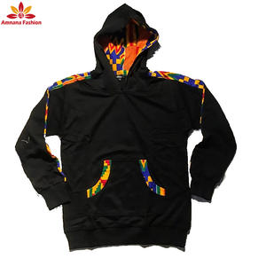 Vendita calda degli uomini di felpe abbigliamento africano della stampa della cera del cotone <span class=keywords><strong>kitenge</strong></span> top design felpe con cappuccio con il prezzo di fabbrica - Product Image 2