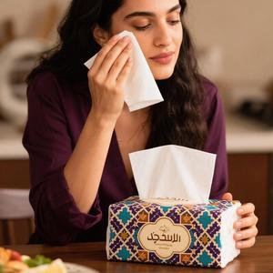 Giá nhà máy thấp biểu tượng tùy chỉnh sinh thái thân thiện chưa tẩy trắng tre mềm mô mặt gói nhỏ với nhựa Wall Mount hộp mô - Product Image 1