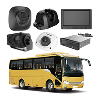 Kit de surveillance mobile pour bus, caméra 1080P, ensemble MDVR, surveillance vidéo pour bus et fourgons, MDVR 4G GPS