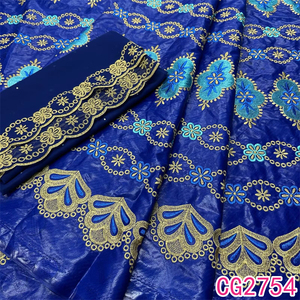 Nouveau Tissu Bazin Africain de Haute Qualité pour Robe, Bazin Riche Brodé pour Vêtement, Bazin Écologique avec Pierres, Nouvelle Arrivée - Product Image 5