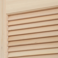 Chine Porte d'armoire pliante bi pli ventilé persienne en bois massif portes de placard persienne porte usine et fabricants