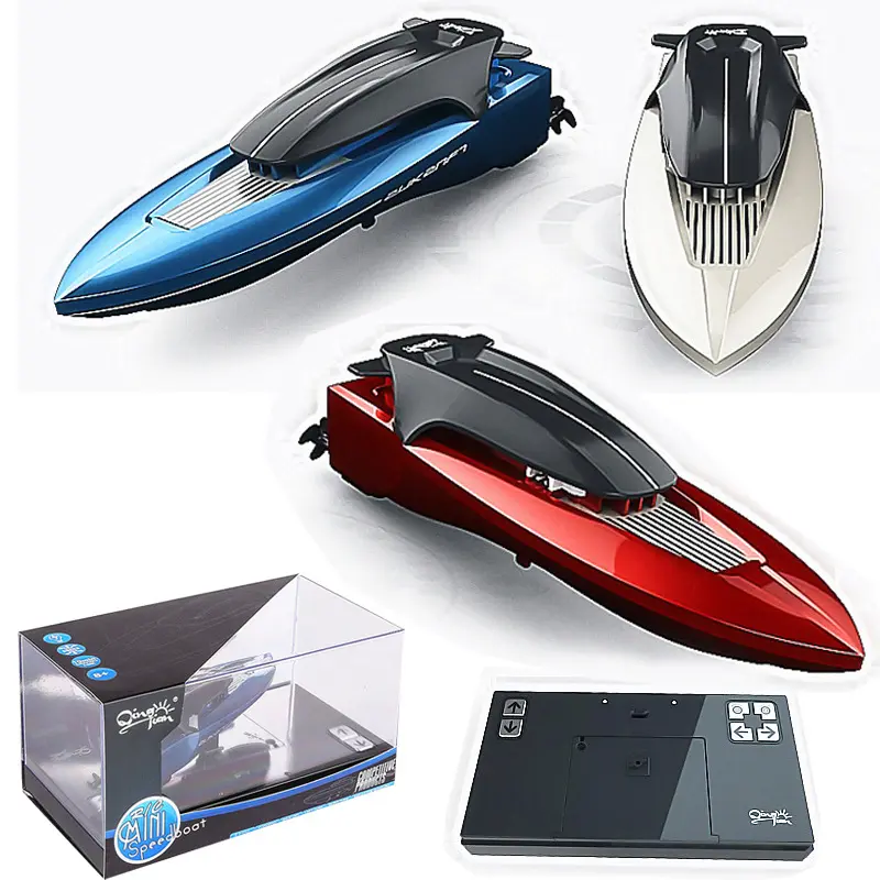 Bateau Rc Jouet 2.4G Électrique Étanche Télécommande Haut Bateau Rc Télécommande Rc Bateaux À Vitesse Rapide avec chargement léger