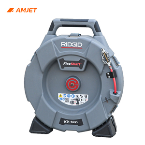 AMJET/K9-102 Herramienta de desatascado de alcantarillado con eje flexible de 15.2M, dispositivo de impacto de doble cadena ligero para tuberías principales residenciales y comerciales - Product Image 6