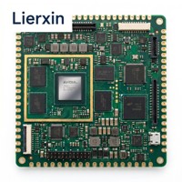 Módulo SoM Personalizado Lierxin LEX-EDGEAI-SOM con PCB de Controlador de Computación de Borde por IA, HDI Multicapa, con Conexión a Media Perforación (Half Hole) y Montaje Oculto