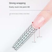 100 unids/set de formas de uñas, bandeja de papel para uñas, suministros de extensión de uñas, herramientas de manicura de extensión excesiva de PVC