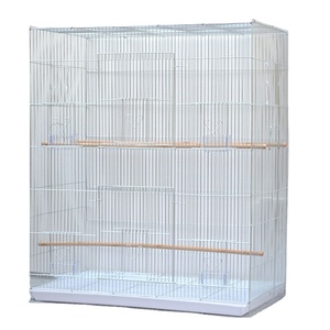 Cages de transport et d'élevage en métal chromé, grande taille, avec grille métallique amovible, style antique argenté, pour oiseaux et animaux, vente en gros - Product Image 2